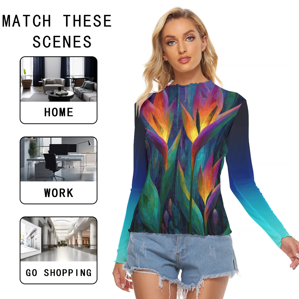 All-Over Print Women's Mesh T-shirt