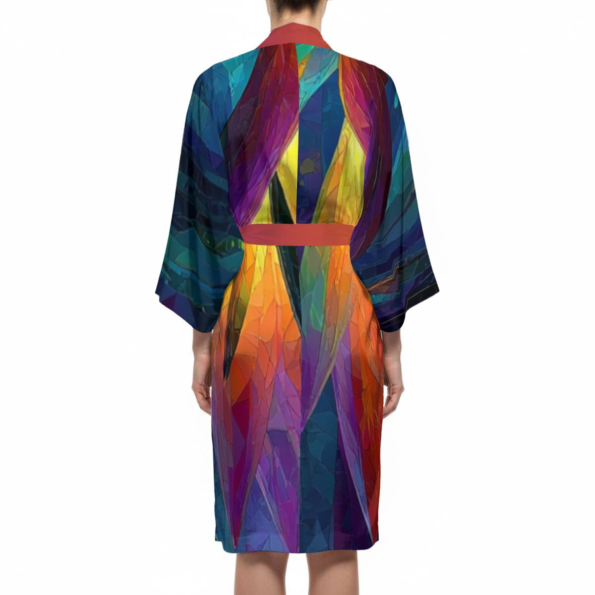 All-Over PrintWomen’s Satin-Feel Kimono Robe
