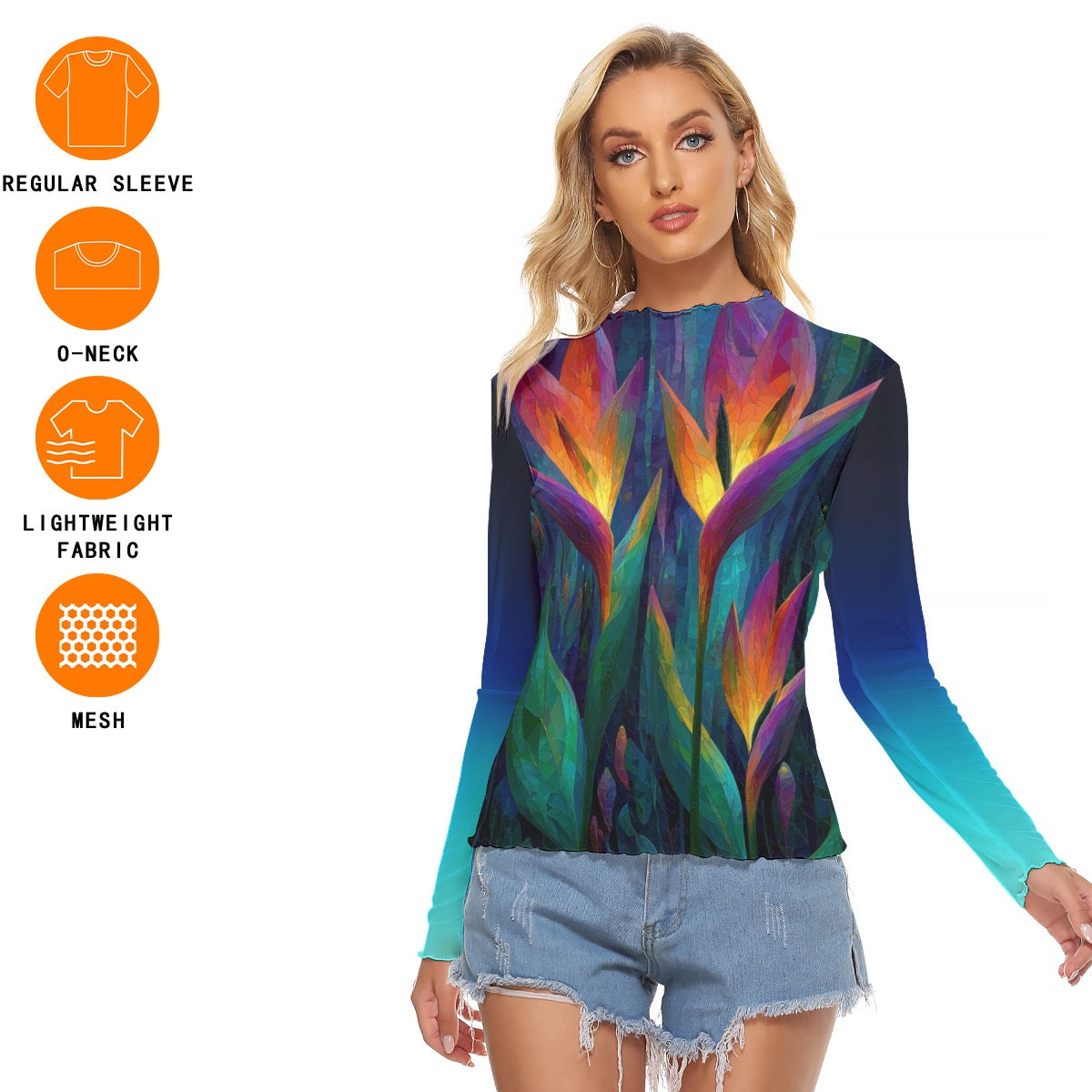 All-Over Print Women's Mesh T-shirt